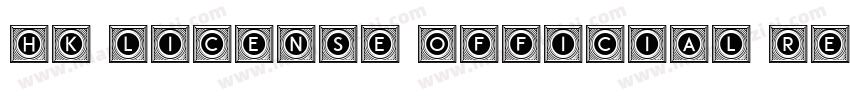HK License Official Regular字体转换